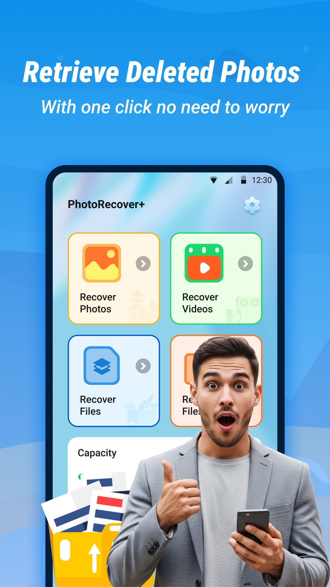 PhotoRecover+ Interface